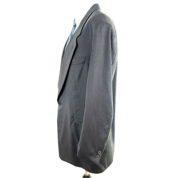 Canali Proposta 44L‎ 2 Button Herringbone Wool Gray - Picture 5 of 11